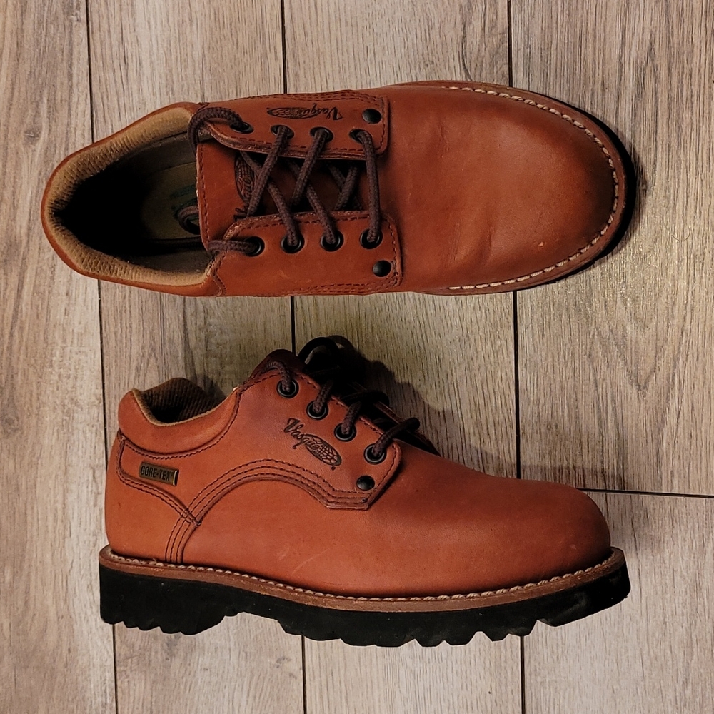 VASQUE Skywalk GTX Soho 7869 Tan Leather Sz 6.5 Womens Hiking Shoes Boots VTG